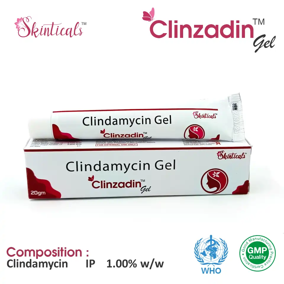 Clindamycin 1.0% at the best price in PCD Pharma Franchise for Acne and Skin Infection Treatment
